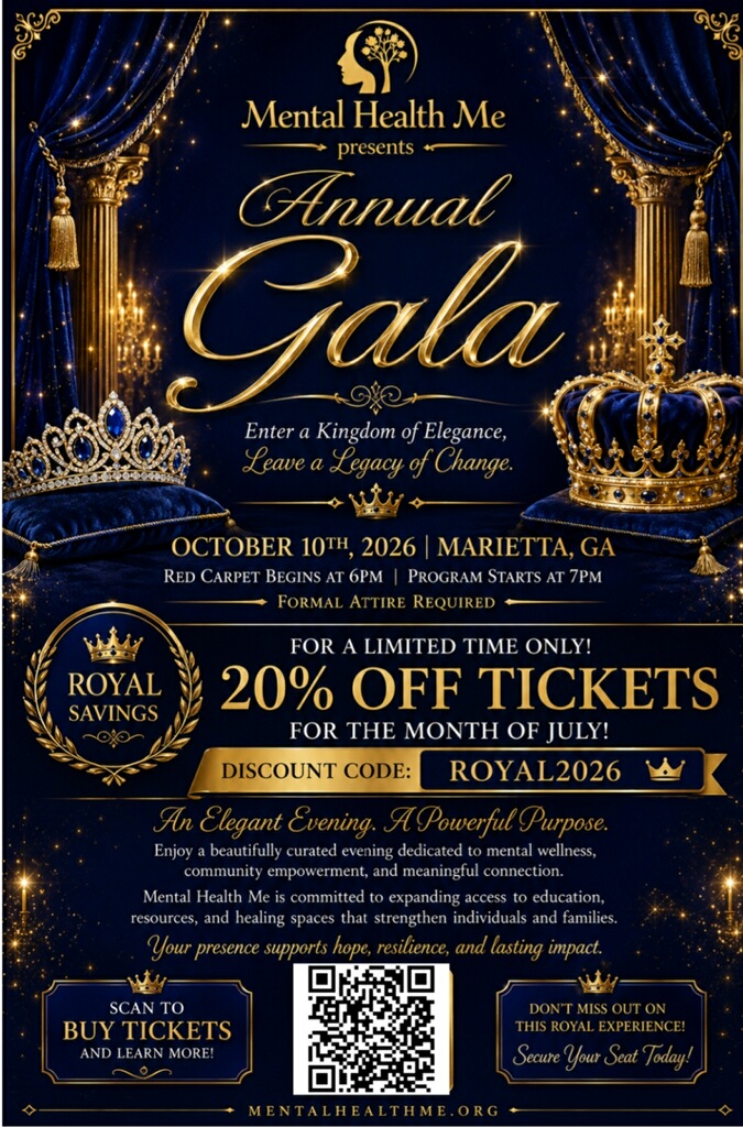 Mental Health Me Annual Gala flyer, October 10, 2026